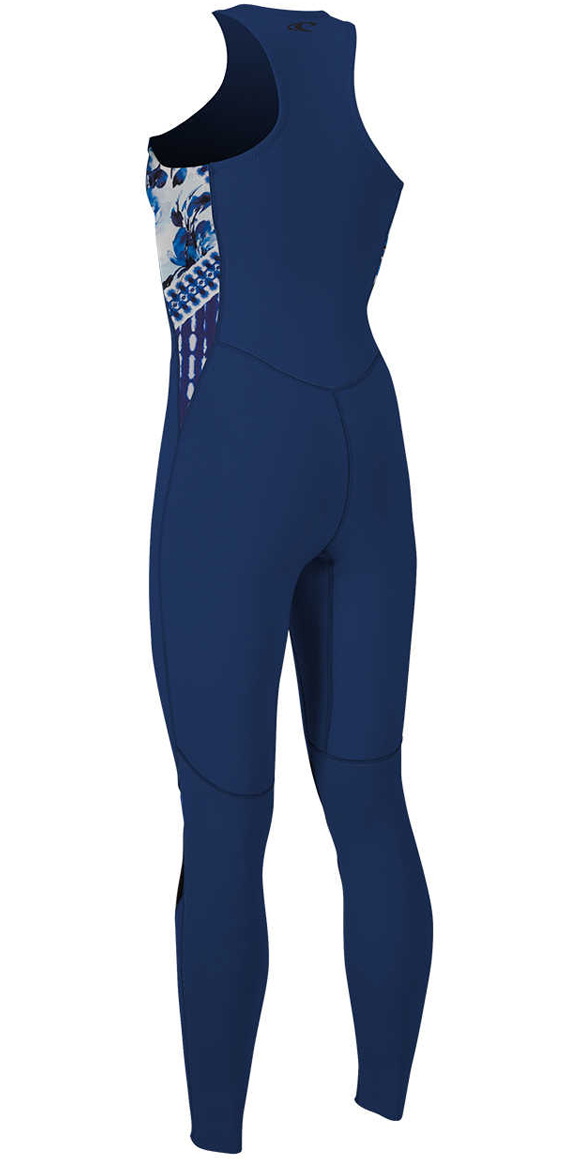 2018 Oneill Womens Bahia 1 5mm Front Zip Long Jane Navy Indigo 4860